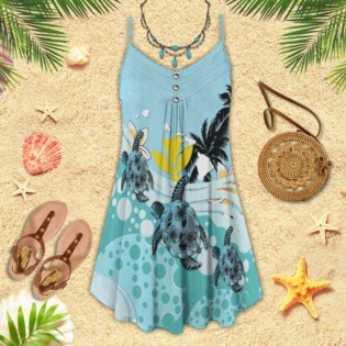 Turtle Love Ocean Summer - Summer Dress - Owl Ohh - Owl Ohh