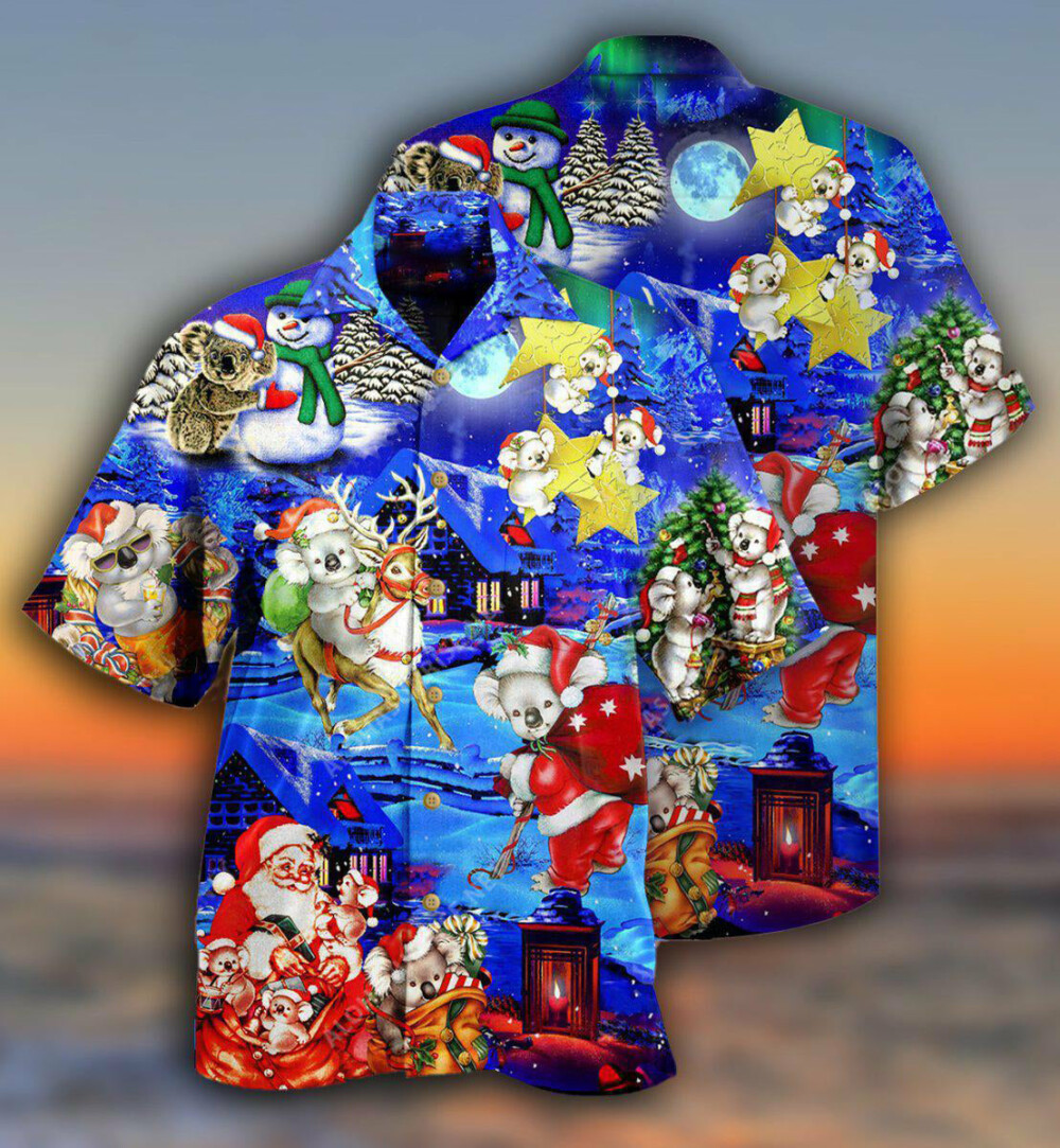 Koala Wants Merry Christmas With Much Fun - Hawaiian Shirt - Owl Ohh - Owl Ohh