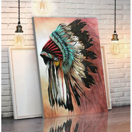 Native Peace Love Life Special Feather - Vertical Poster - Owl Ohh - Owl Ohh