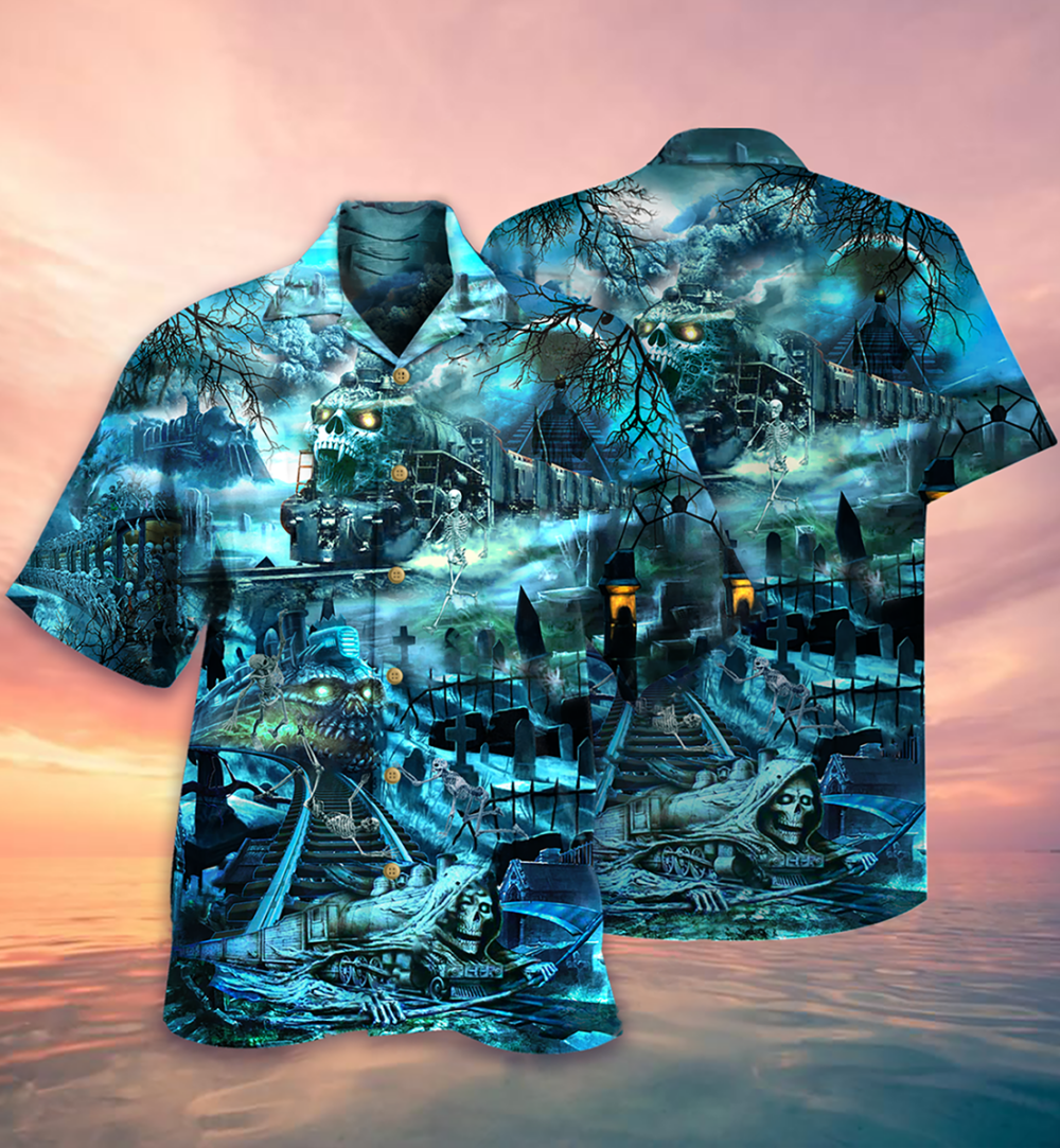 Train Ghost Honor - Hawaiian Shirt - Owl Ohh - Owl Ohh