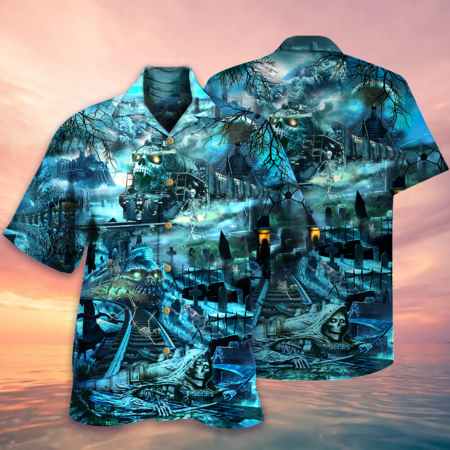 Train Ghost Honor - Hawaiian Shirt - Owl Ohh - Owl Ohh