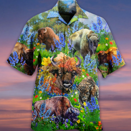 Buffalo Love Animals - Hawaiian Shirt - Owl Ohh - Owl Ohh