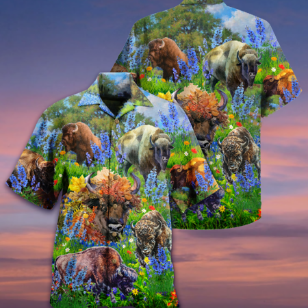 Buffalo Love Animals - Hawaiian Shirt - Owl Ohh - Owl Ohh