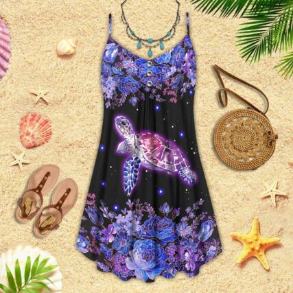 Turtle Is Beach Soul Mystical Purple - Summer Dress - Owl Ohh - Owl Ohh