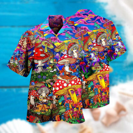Hippie Mushroom Happy Together - Hawaiian Shirt - Owl Ohh - Owl Ohh