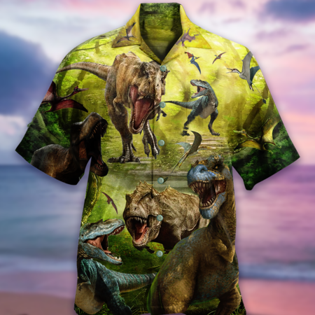 Dinosaur My Love Dinosaur World - Hawaiian Shirt - Owl Ohh - Owl Ohh