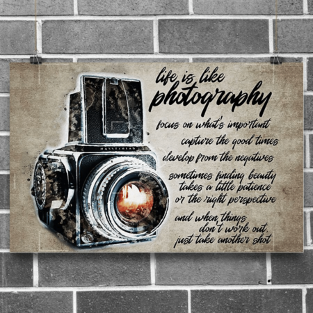 Photography Photographer Take Another Shot - Horizontal Poster - Owl Ohh - Owl Ohh