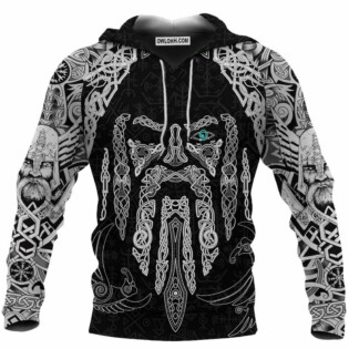 Viking Odin'S Left Eye With Raven - Hoodie - Owl Ohh - Owl Ohh