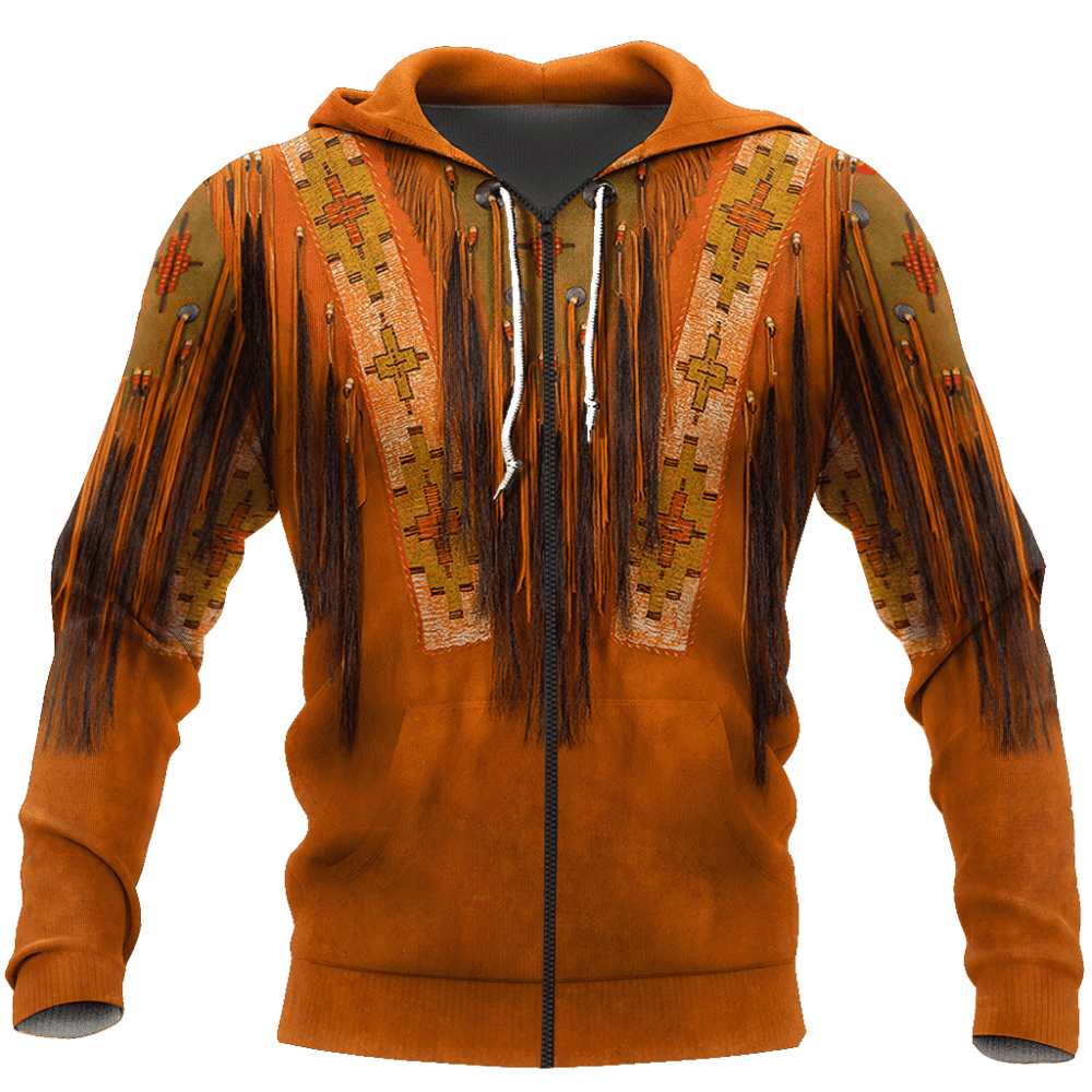 Native American Culture Orange - Hoodie - Owl Ohh - Owl Ohh