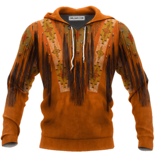 Native American Culture Orange - Hoodie - Owl Ohh - Owl Ohh