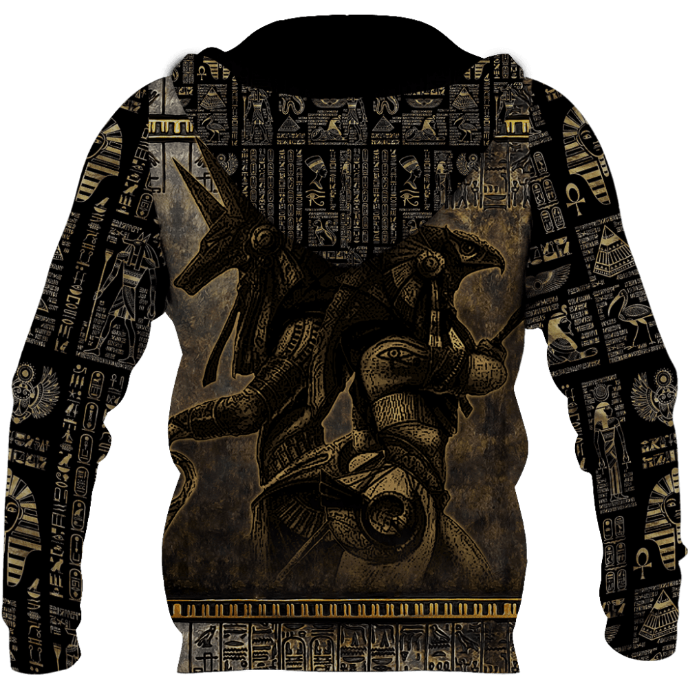 Anubis Ancient Egypt 3D All Over Printed Hoodie Clothes Owlsmatrix HOOD01NGA200721