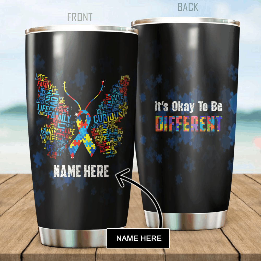 Autism Awareness Personalized - Tumbler - Owl Ohh - Owl Ohh