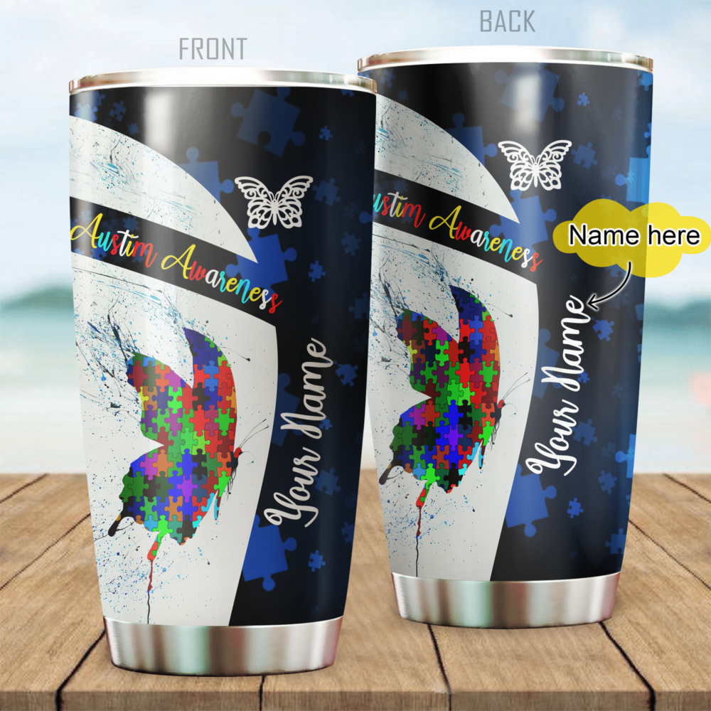 Autism Awareness Personalized - Tumbler - Owl Ohh - Owl Ohh