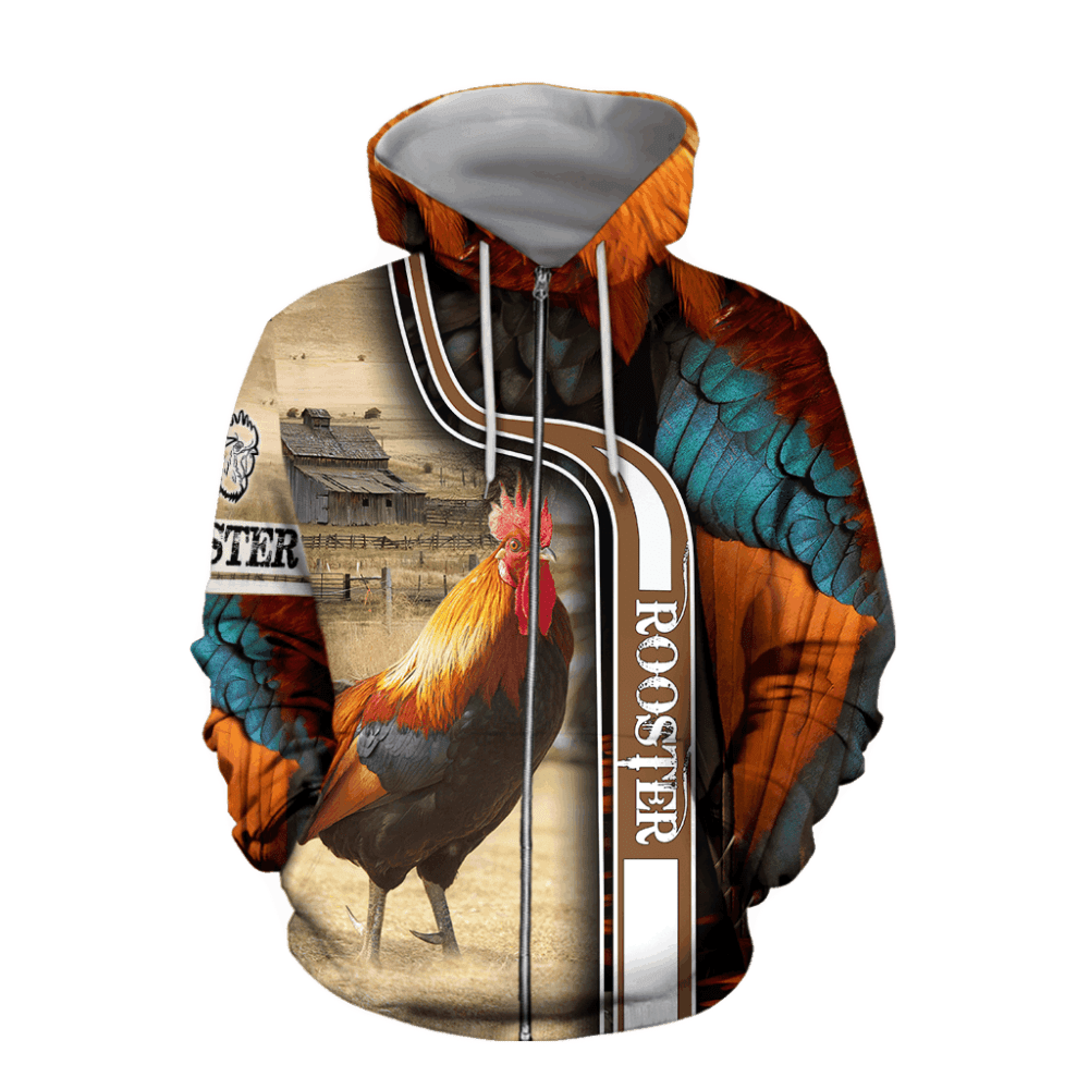 Hoodie Premium Rooster 3D All Over Printed Unisex Shirts - TSHT01NGC141221