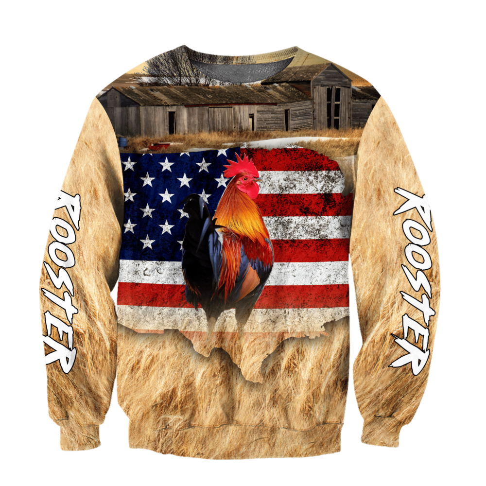Hoodie Premium Rooster 3D All Over Printed Unisex Shirts -