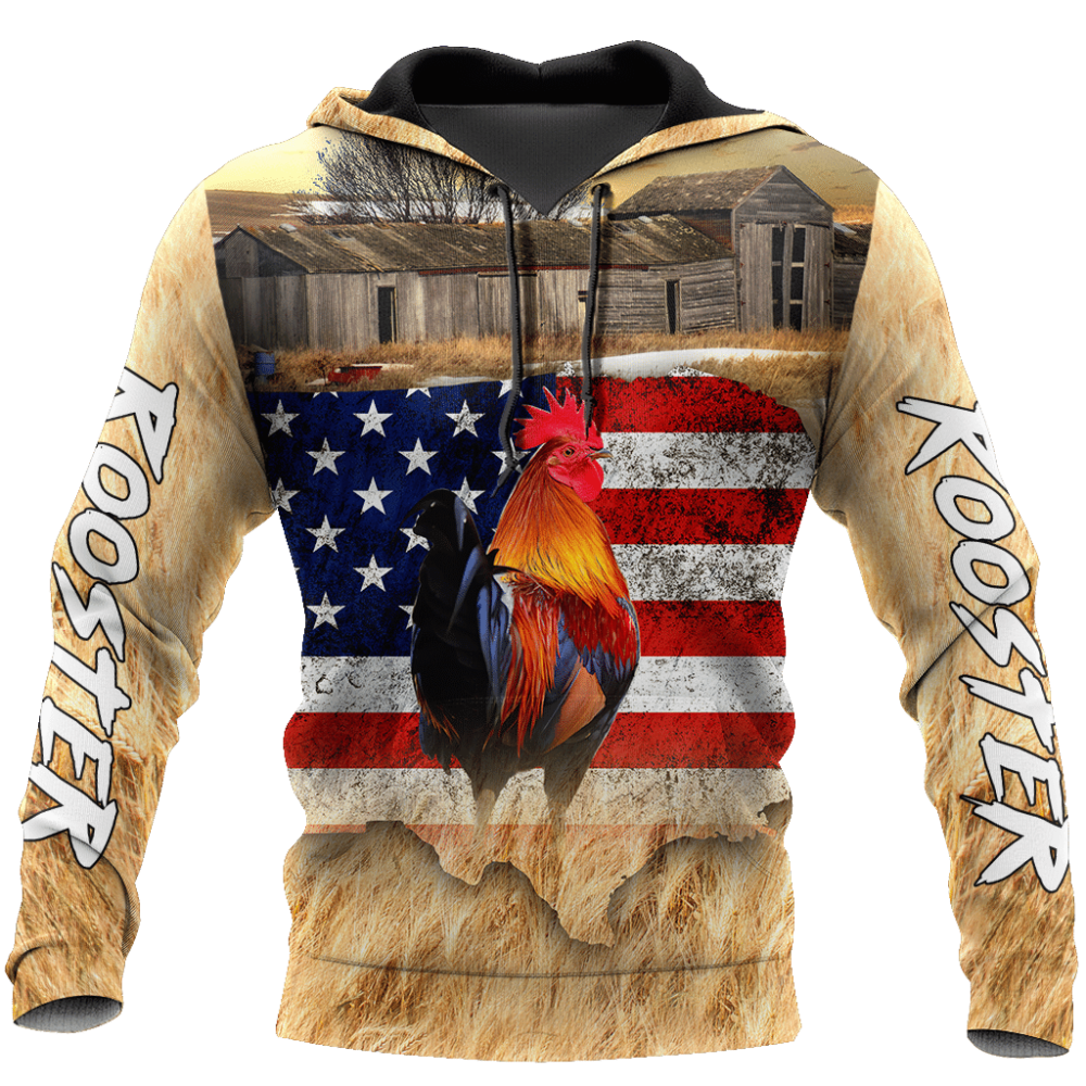 Hoodie Premium Rooster 3D All Over Printed Unisex Shirts -