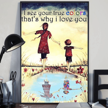 Autism I See Your True Color - Vertical Poster - Owl Ohh - Owl Ohh