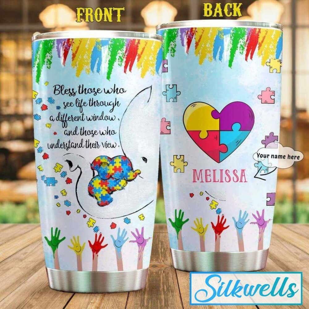 Autism Bless Those Who Personalized - Tumbler - Owl Ohh - Owl Ohh