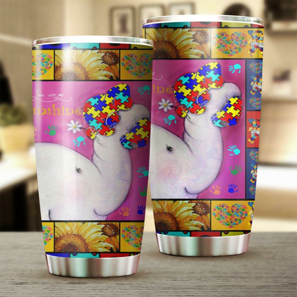 Autism Sunflower You Are My Sunshine - Tumbler - Owl Ohh - Owl Ohh