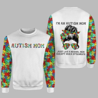 ON SALE I'm an autism mom, Just like a normal mom hoodie 3D