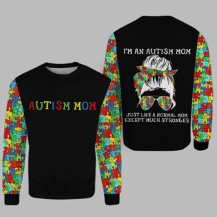 ON SALE I'm an autism mom, Just like a normal mom hoodie 3D