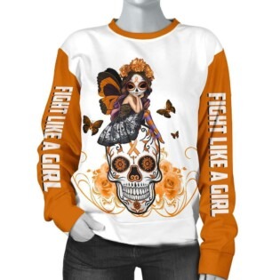 Skull Leukemia Cancer Awareness Hoodie