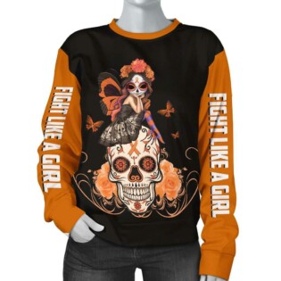 Skull Leukemia Cancer Awareness Hoodie
