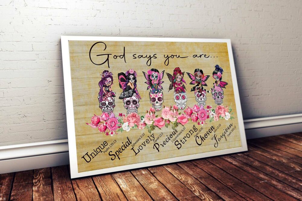 Breast Cancer God Says You Are - Horizontal Poster - Owl Ohh - Owl Ohh