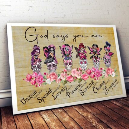 Breast Cancer God Says You Are - Horizontal Poster - Owl Ohh - Owl Ohh