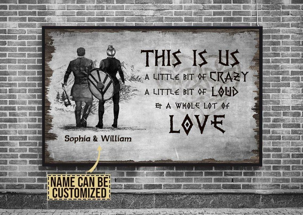 Viking Warrior This Is Us Love Personalized - Horizontal Poster - Owl Ohh - Owl Ohh