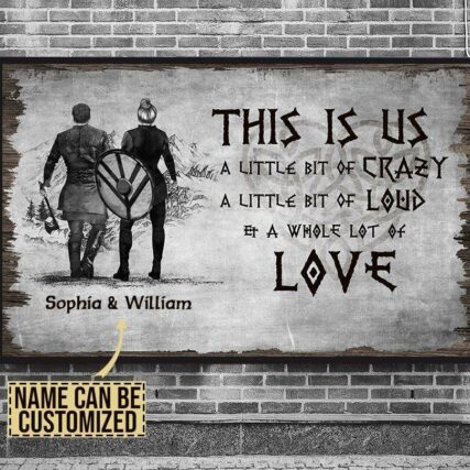 Viking Warrior This Is Us Love Personalized - Horizontal Poster - Owl Ohh - Owl Ohh