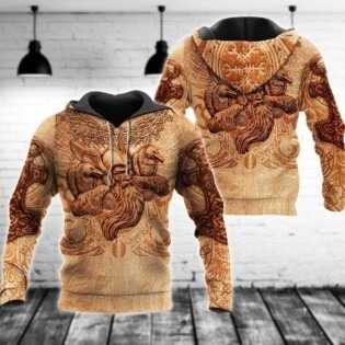 Viking Blood With Sunset - Hoodie - Owl Ohh - Owl Ohh