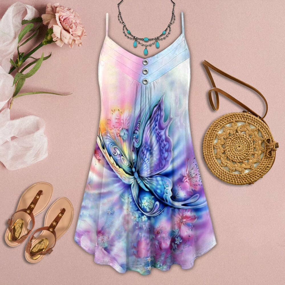 Butterfly Love Rainbow - Summer Dress - Owl Ohh - Owl Ohh