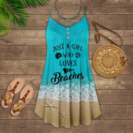 Beach Girl Just A Girl Who Loves Beach - Summer Dress - Owl Ohh - Owl Ohh