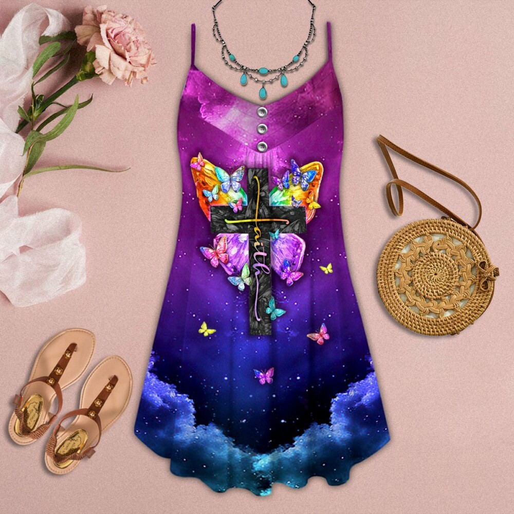 Butterfly Faith I Can Do All Things - Summer Dress - Owl Ohh - Owl Ohh
