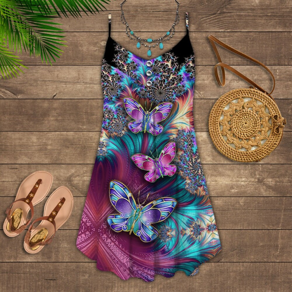 Amazing Butterfly In Colorful Life - Summer Dress - Owl Ohh - Owl Ohh