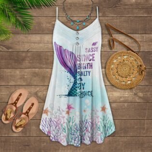 Mermaid Sassy Sine Birth Salty By Choice Love Ocean - Summer Dress - Owl Ohh - Owl Ohh