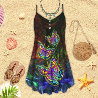 Colorful Butterfly In The Night - Summer Dress - Owl Ohh - Owl Ohh