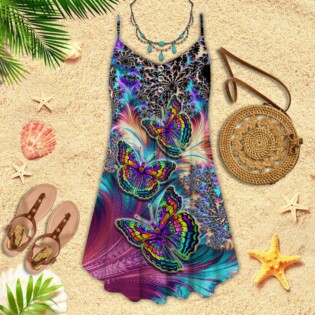 Butterfly Colorful Butterfly Neon - Summer Dress - Owl Ohh - Owl Ohh