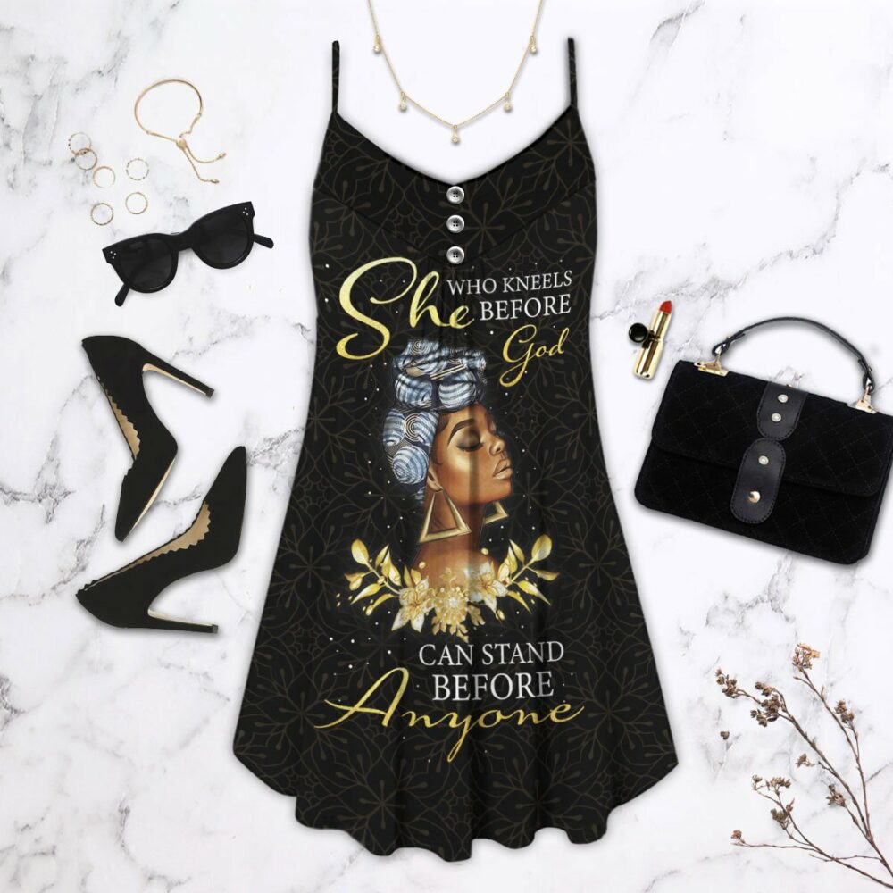 Black Women She Who Kneels Before God - Summer Dress - Owl Ohh - Owl Ohh
