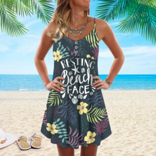 Beach Face Beautiful Flowers - Summer Dress - Owl Ohh - Owl Ohh