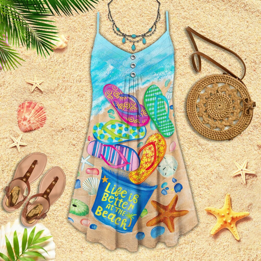 Beach Life Is Best With FlipFlops - Summer Dress - Owl Ohh - Owl Ohh