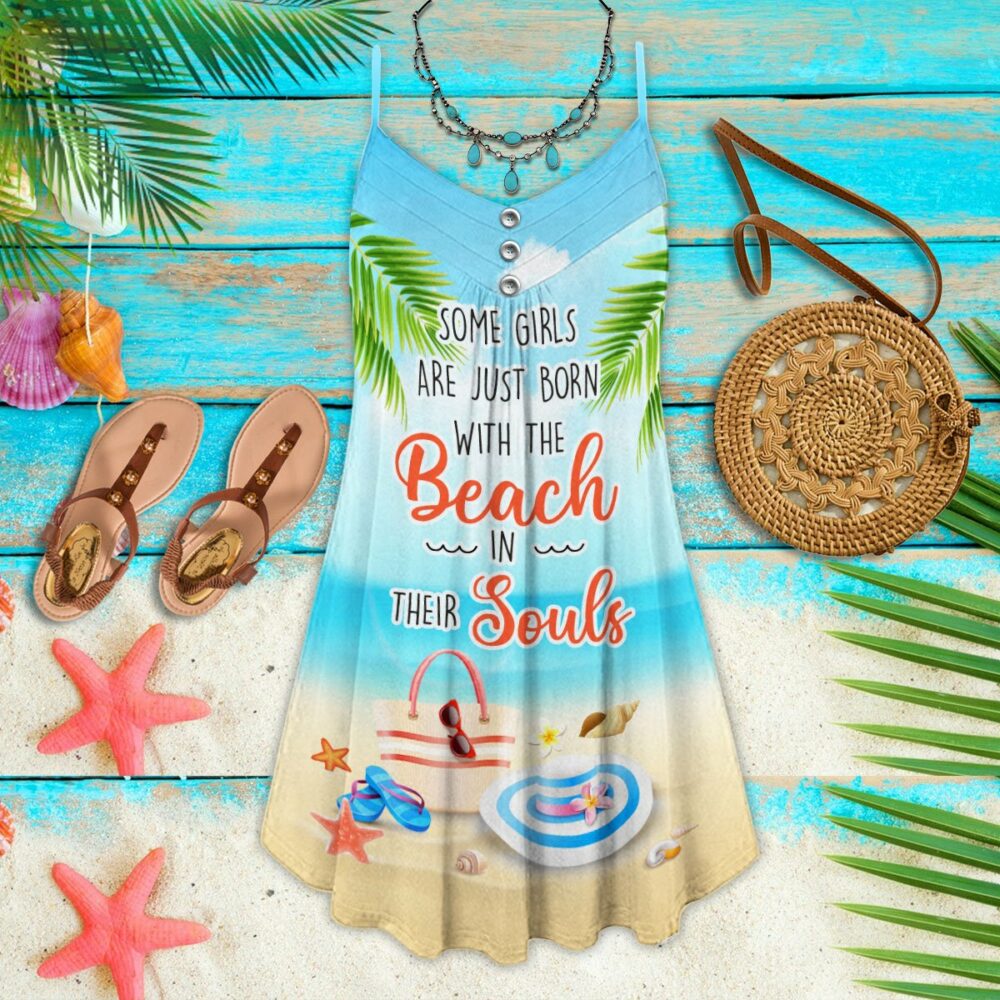Beach Some Girls Are Just Born With The Beach - Summer Dress - Owl Ohh - Owl Ohh