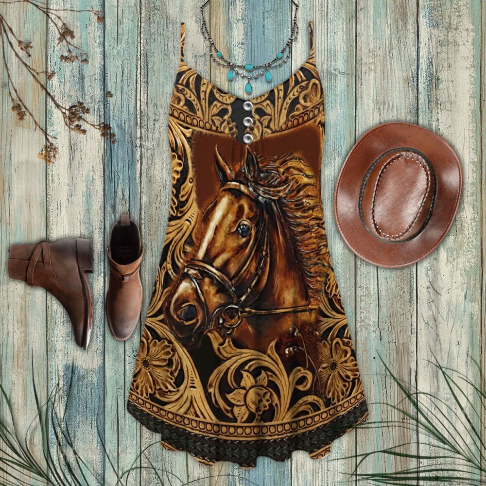 Horse Vintage Pattern - Summer Dress - Owl Ohh - Owl Ohh