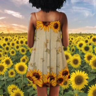 Black Women Faith With Sunflower - Summer Dress - Owl Ohh - Owl Ohh
