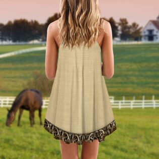 Horse Golden Pattern - Summer Dress - Owl Ohh - Owl Ohh