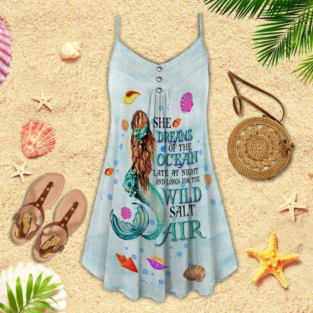 Mermaid She Dreams On The Ocean - Summer Dress - Owl Ohh - Owl Ohh