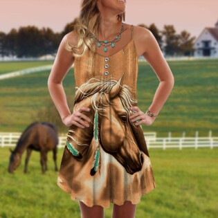 Native Horse Leather Color - Summer Dress - Owl Ohh - Owl Ohh
