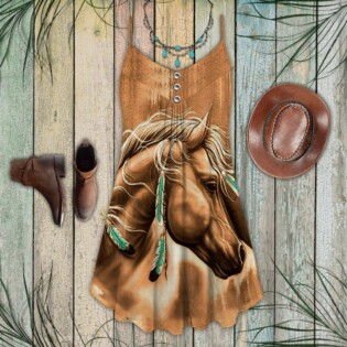 Native Horse Leather Color - Summer Dress - Owl Ohh - Owl Ohh