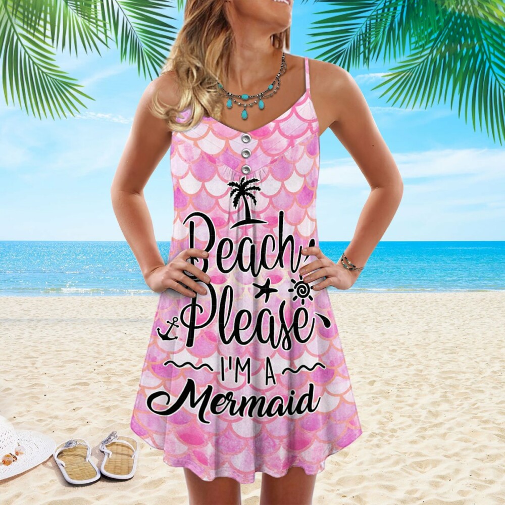 Mermaid Beach Please I'm A Mermaid - Summer Dress - Owl Ohh - Owl Ohh
